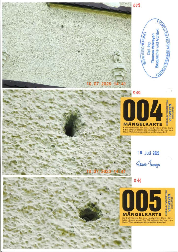 Baugutachter Verweyen & Partner Beispiel: Fassaden-Beweissicherung Nr.: 02, Seite 5