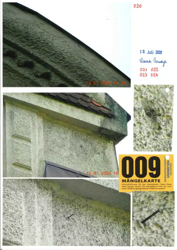 Baugutachter Verweyen & Partner Beispiel: Fassaden-Beweissicherung Nr.: 02, Seite 9