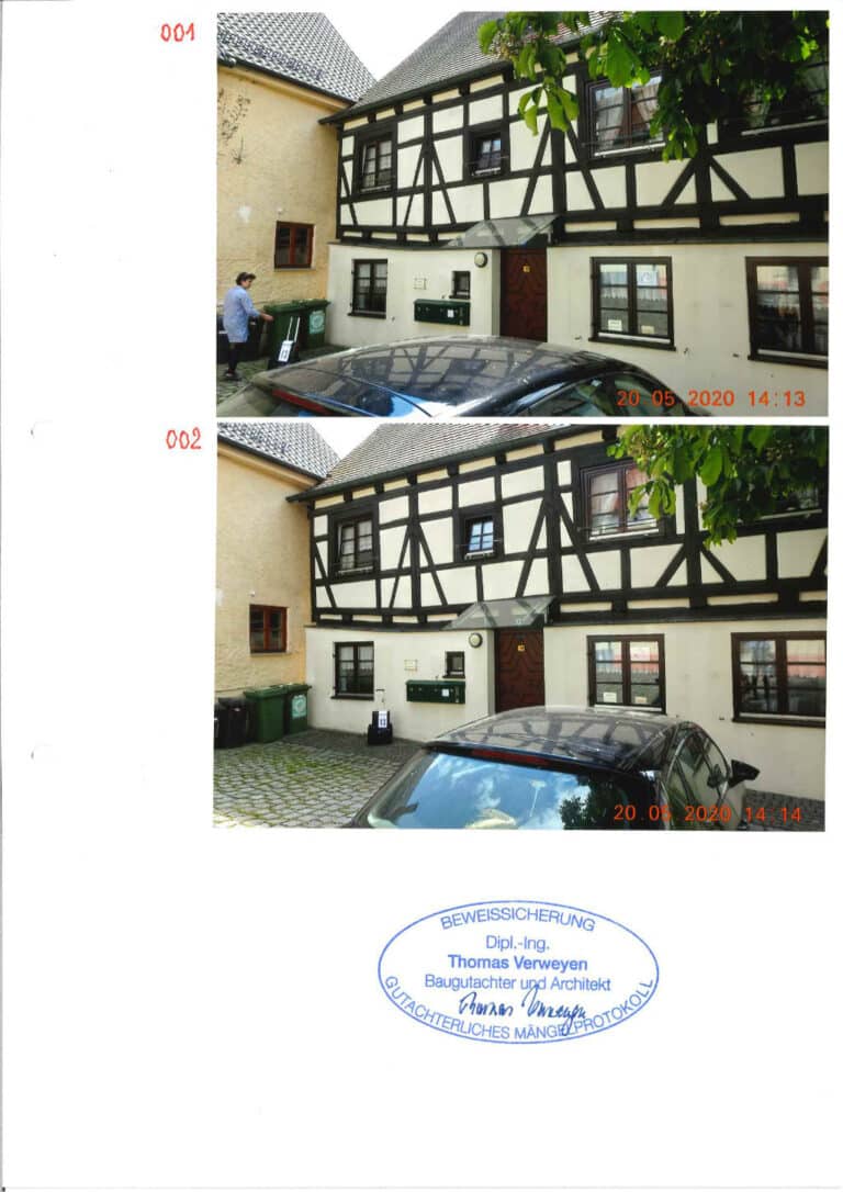 Baugutachter Team Verweyen & Partner Beispiel: Denkmalschutzberatung mit Sanierungsanleitung, Seite 4