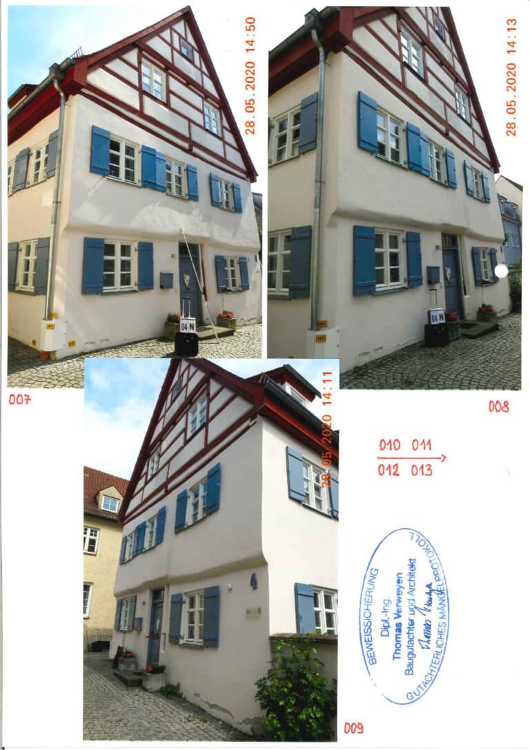 Baugutachter Team Verweyen & Partner Beispiel: Denkmalschutzberatung mit Sanierungsanleitung, Seite 5