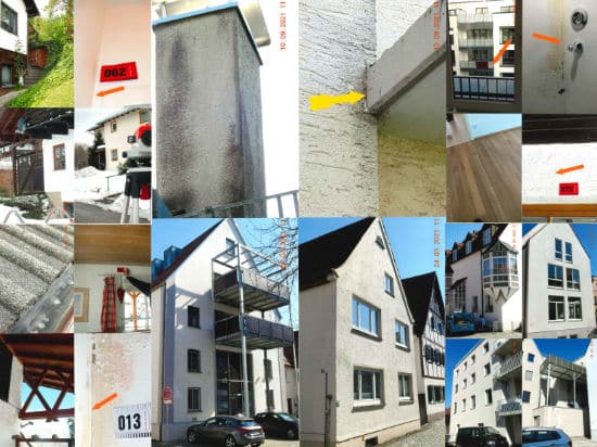 Baugutachter Verweyen & Partner Leistung: Beweissicherungen für: Wohnungen, Wohnanlagen, Häuser, Straßen, öffentliche Gebäude