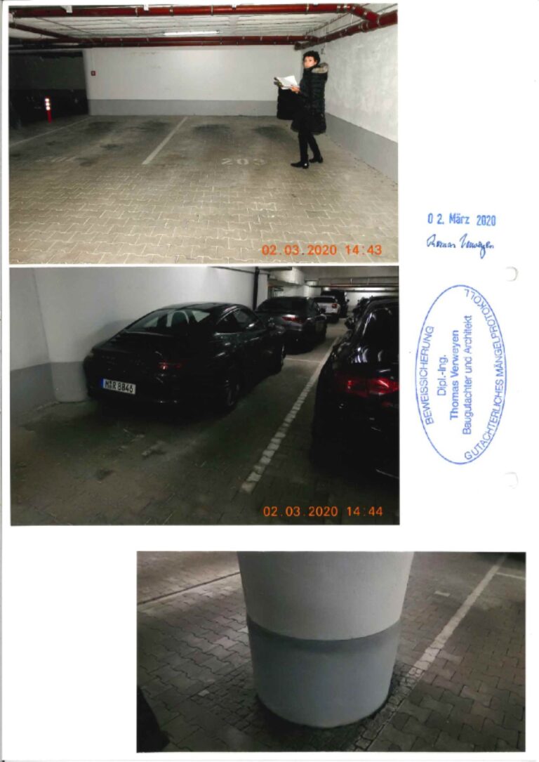 Baugutachter Team Verweyen & Partner Beispiel: Mängelbericht mit Schätzkostenangabe, Seite 24