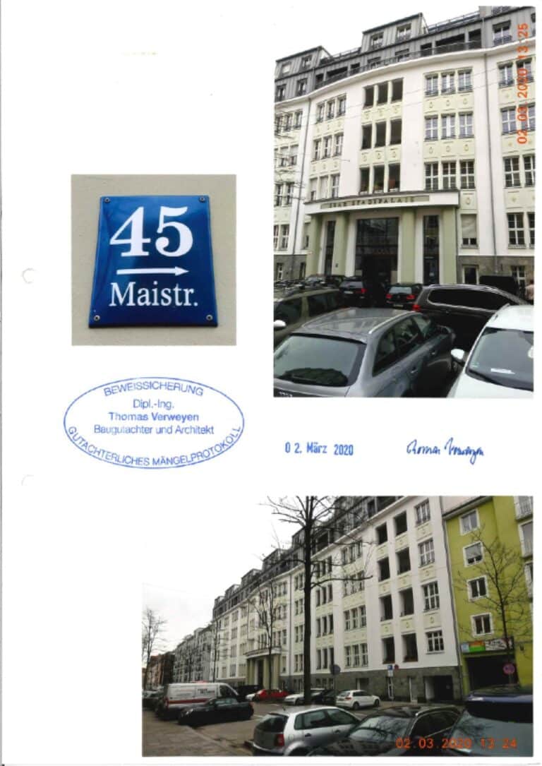 Baugutachter Team Verweyen & Partner Beispiel: Mängelbericht mit Schätzkostenangabe, Seite 3