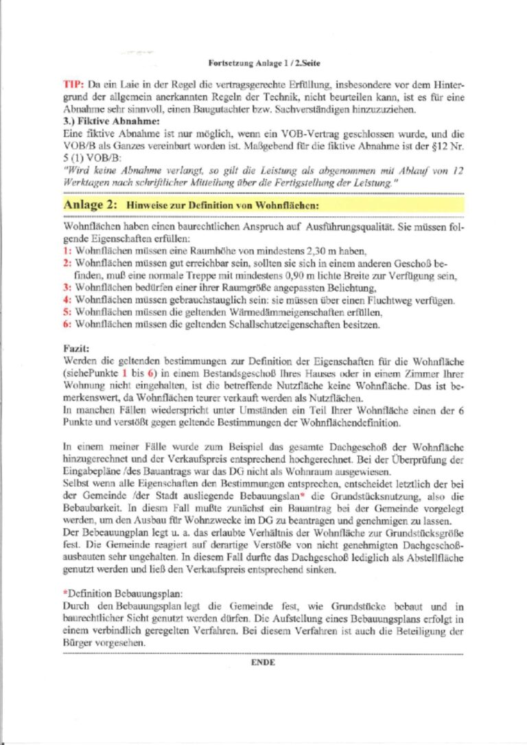 Baugutachter Team Verweyen & Partner Beispiel: Gutachterliche Mängelaufnahme, Seite 6