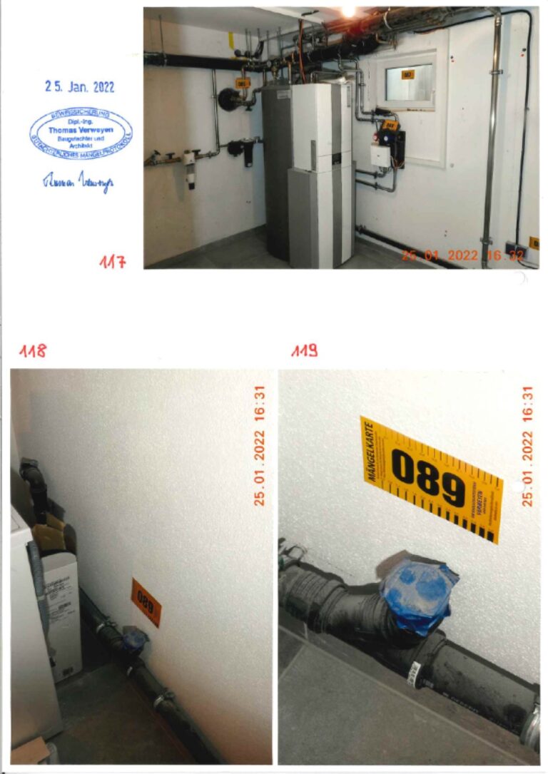 Baugutachter Team Verweyen & Partner Beispiel: Fotodokumentation Mängelprotokoll, Seite 40