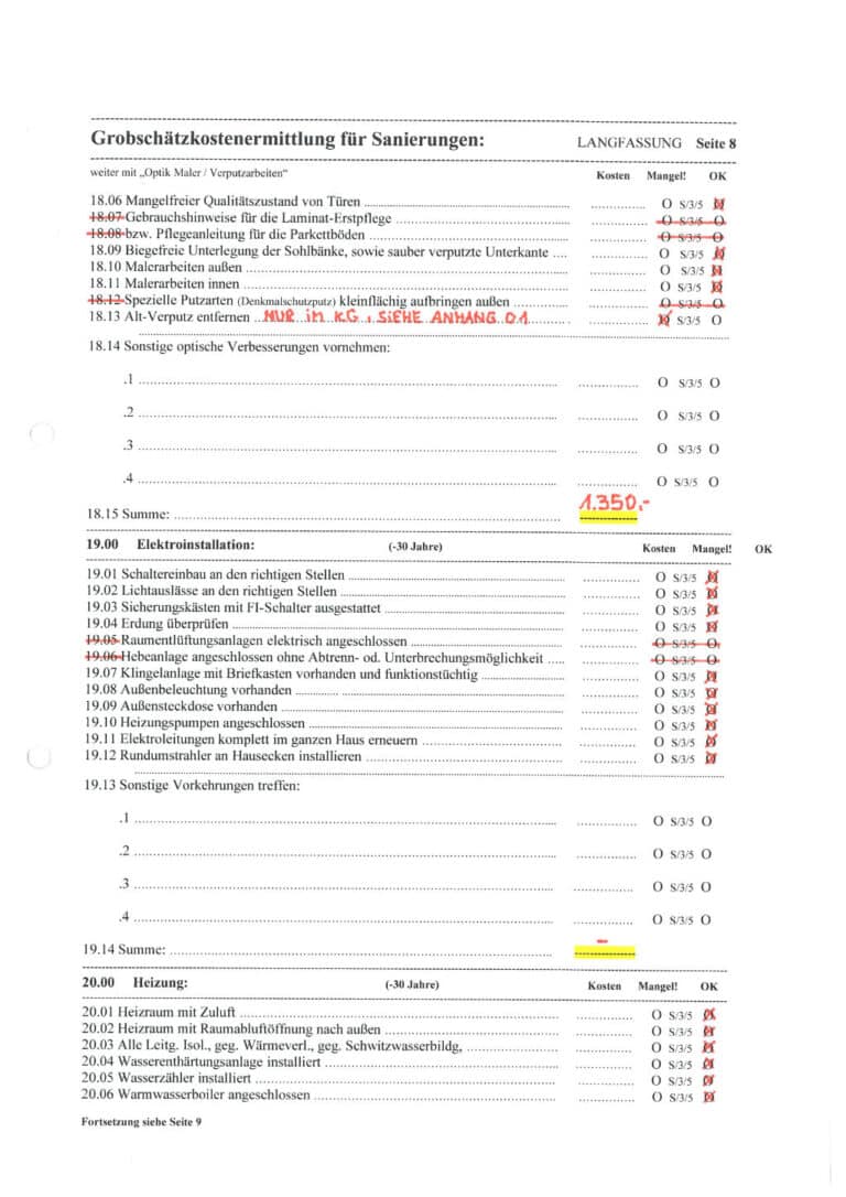 Baugutachter Team Verweyen & Partner Beispiel: Wertgutachten, Seite 20