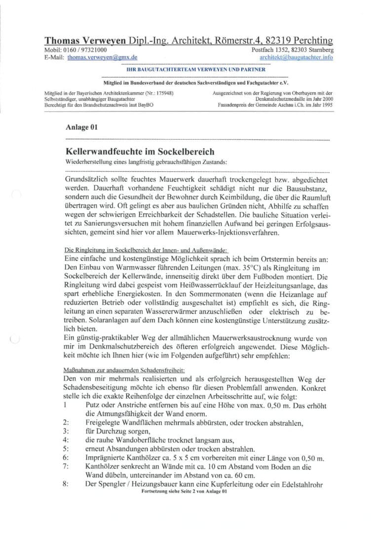 Baugutachter Team Verweyen & Partner Beispiel: Wertgutachten, Seite 7