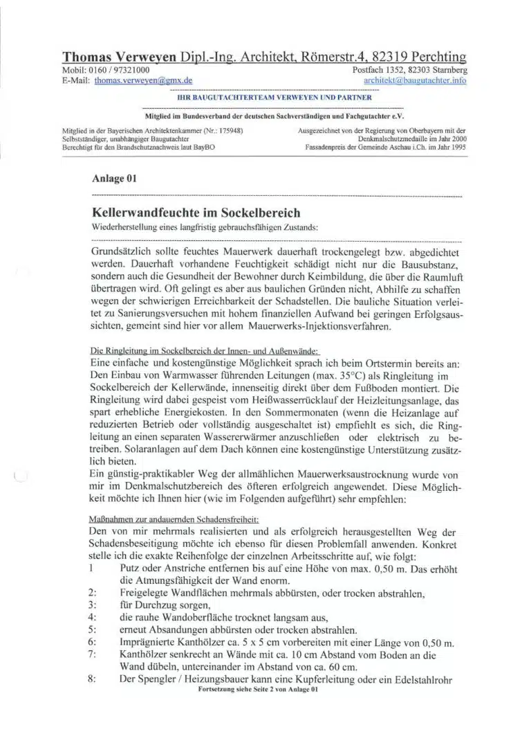 Baugutachter Team Verweyen & Partner Beispiel: Wertgutachten, Seite 7